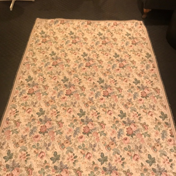 Made in Italy Gorgeous Flowers vintage throw - Picture 6 of 9